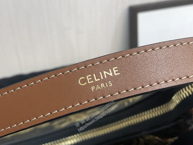 Celine專櫃2022新顏色TRIOMPHE AVA標誌印花心形刺繡腋下包 賽琳520限定系列腋下包 sldj2455
